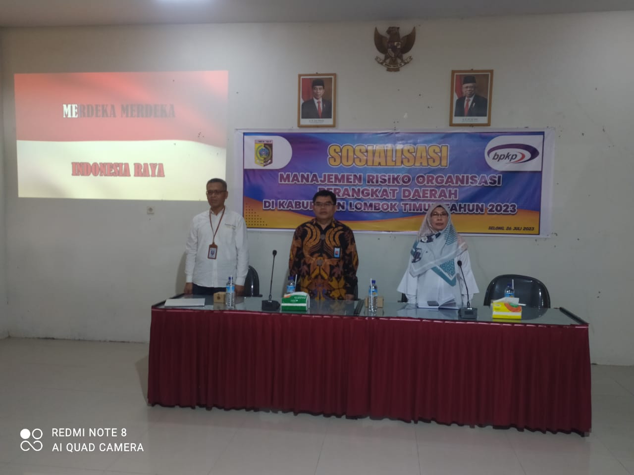 Sosialisasi Manajemen Risiko Organisasi Perangkat Daerah di Kabupaten Lombok Timur 2023